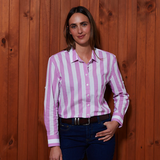 PILBARA WOMENS JACQUELIN CLASSIC COTTON SHIRT