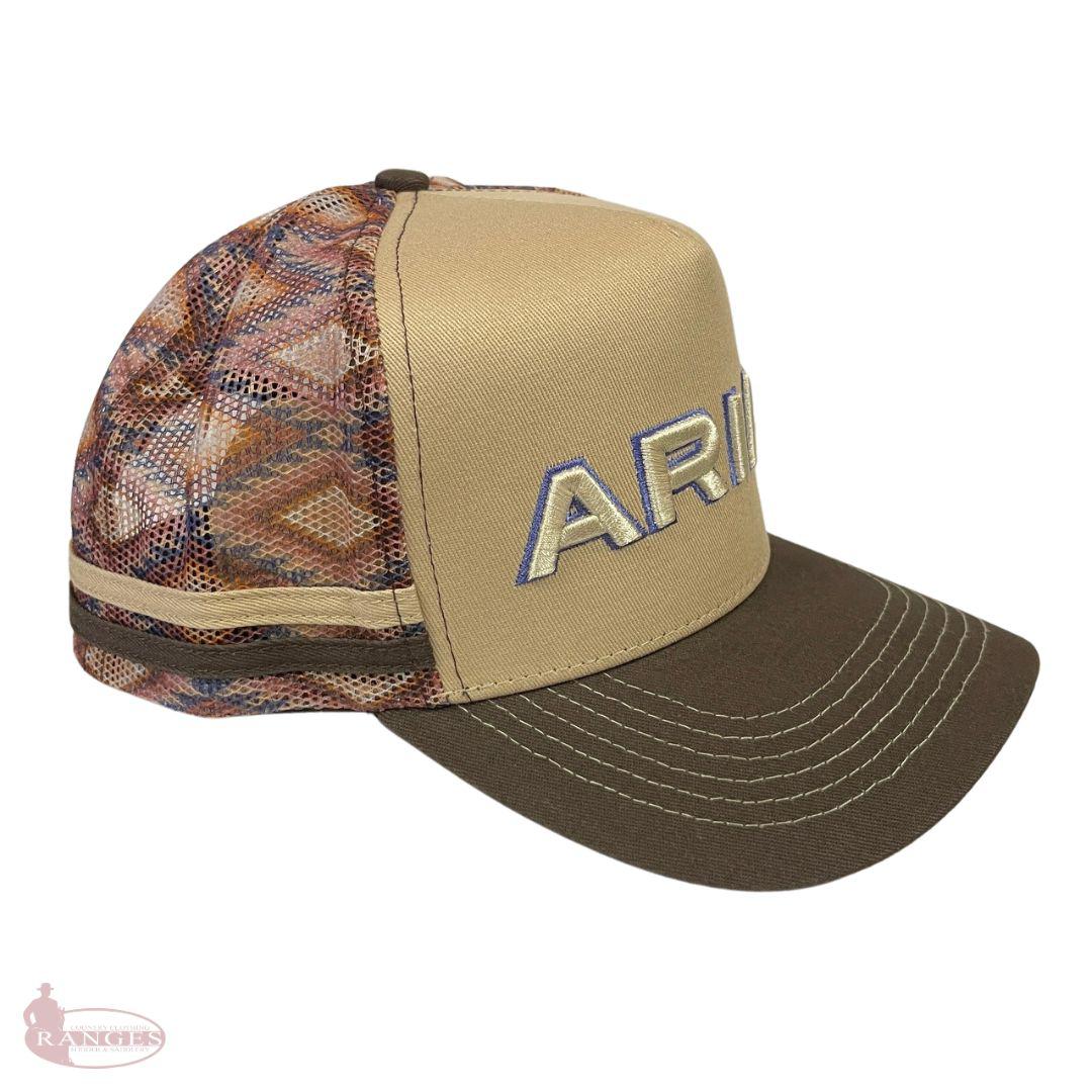 ARIAT AZTEC BLANKET TRUCKER CAP-Ranges Country