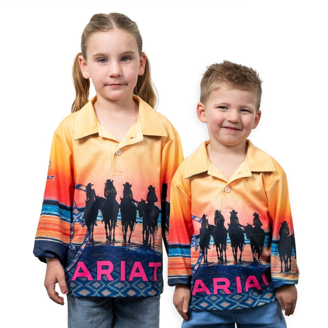 ARIAT KIDS COASTAL COWGIRLS FISHING SHIRT-Ranges Country