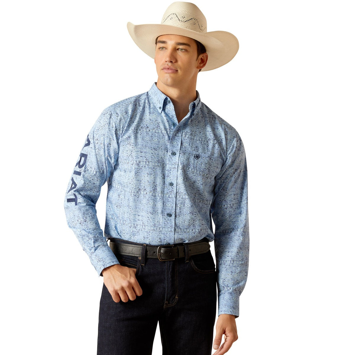 ARIAT MENS PRO TEAM VAUGHN FITTED SHIRT-Ranges Country