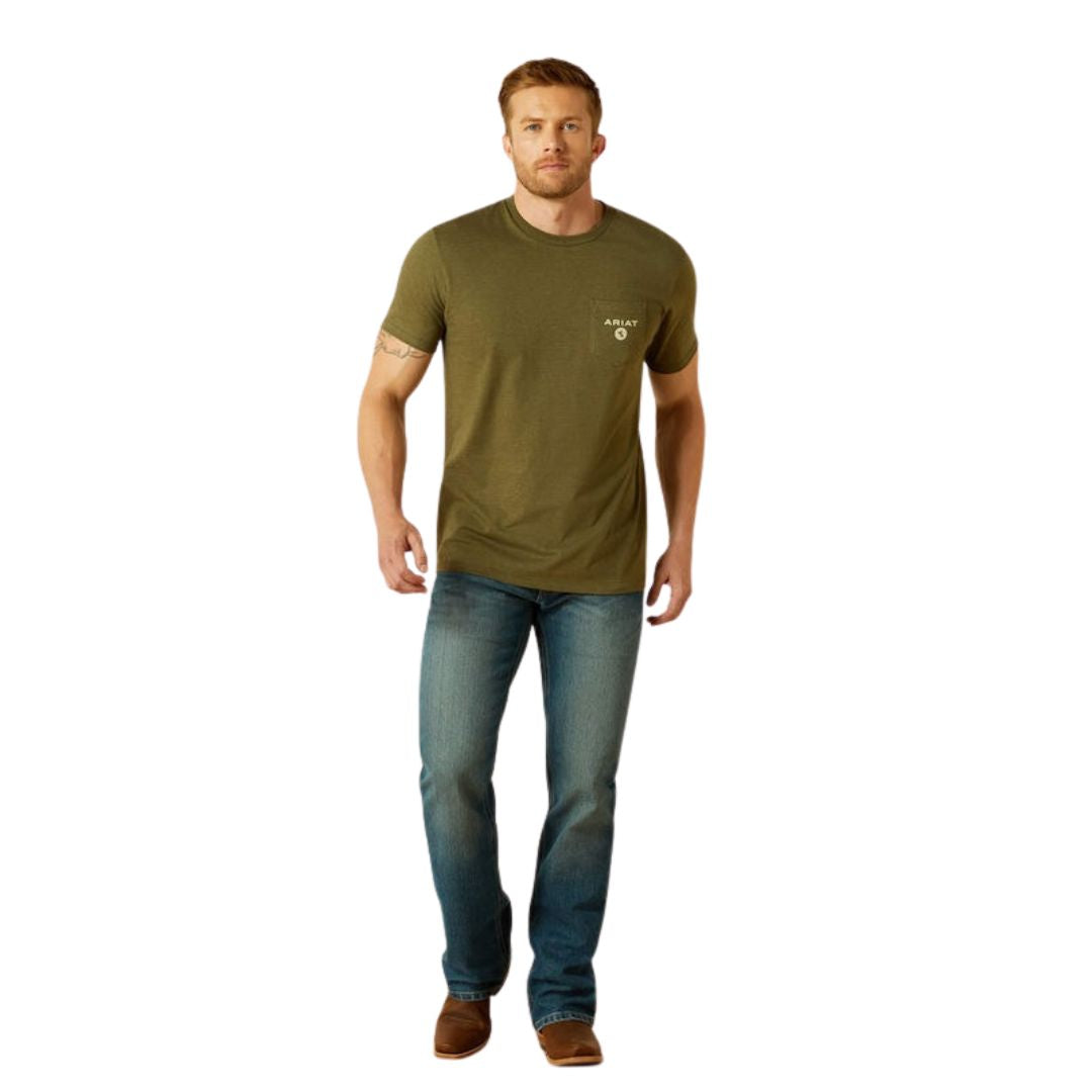 ARIAT MENS ROPED DIAMOND TEE