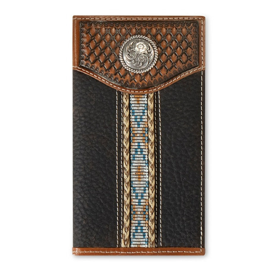 ARIAT RODEO WOVEN SOUTHWEST ROPE TRIM WALLET-Ranges Country