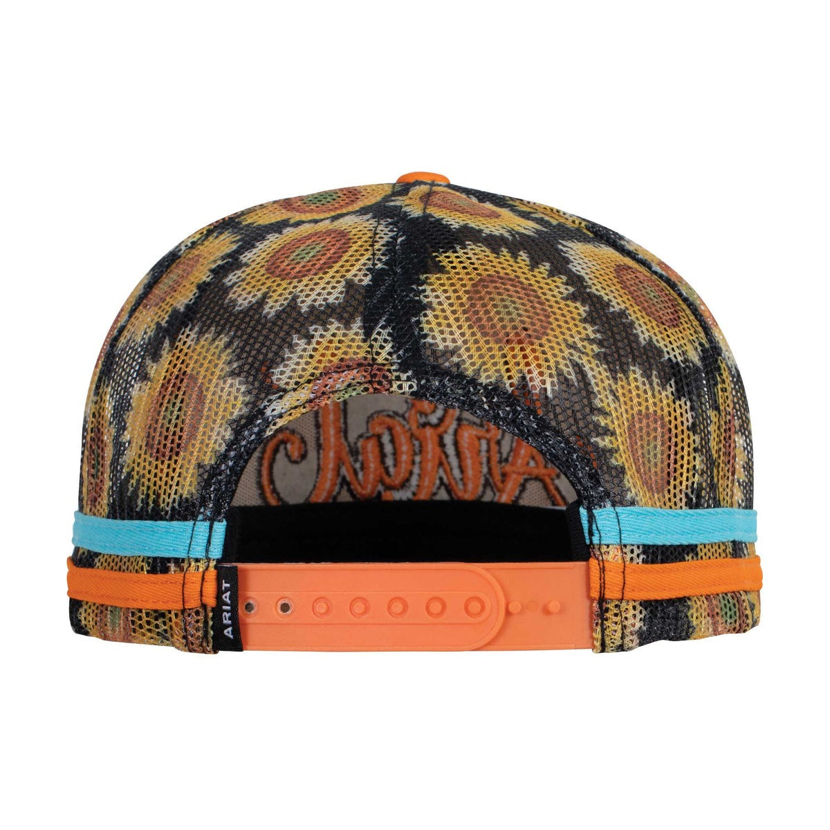ARIAT SUNFLOWER SCRIPT TRUCKER CAP