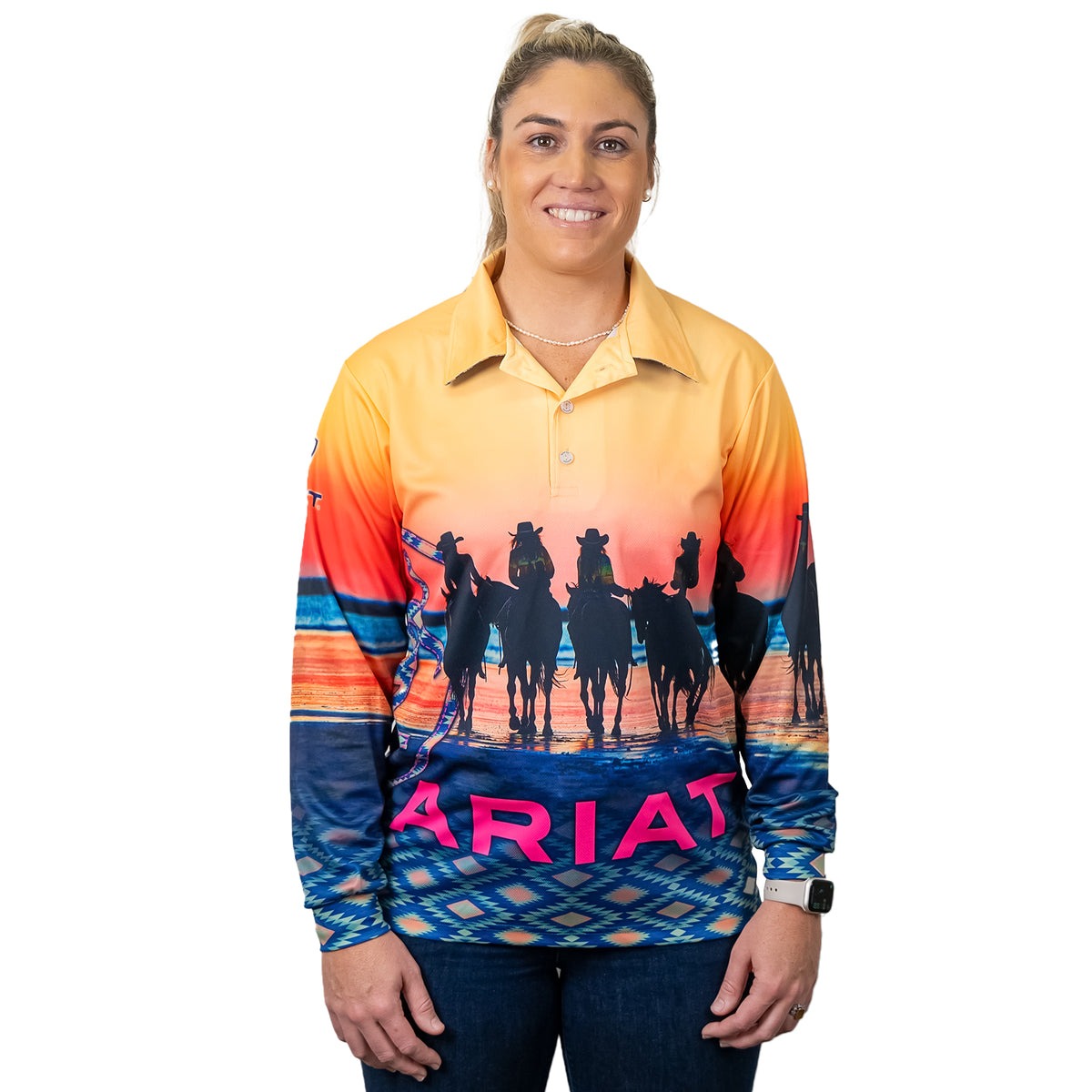 ARIAT UNISEX COASTAL COWGIRLS FISHING SHIRT
