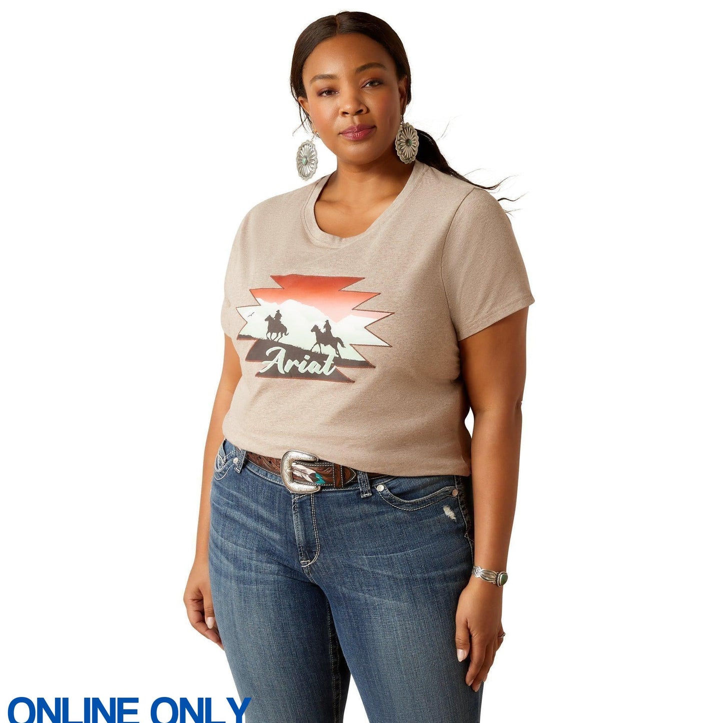 ARIAT WOMENS ADVENTURE TEE-Ranges Country