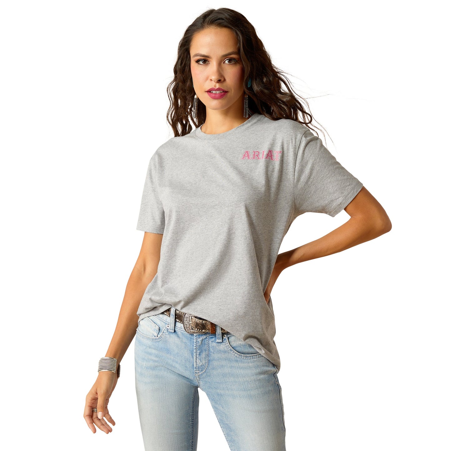 ARIAT WOMENS CACTUS ROSE TEE