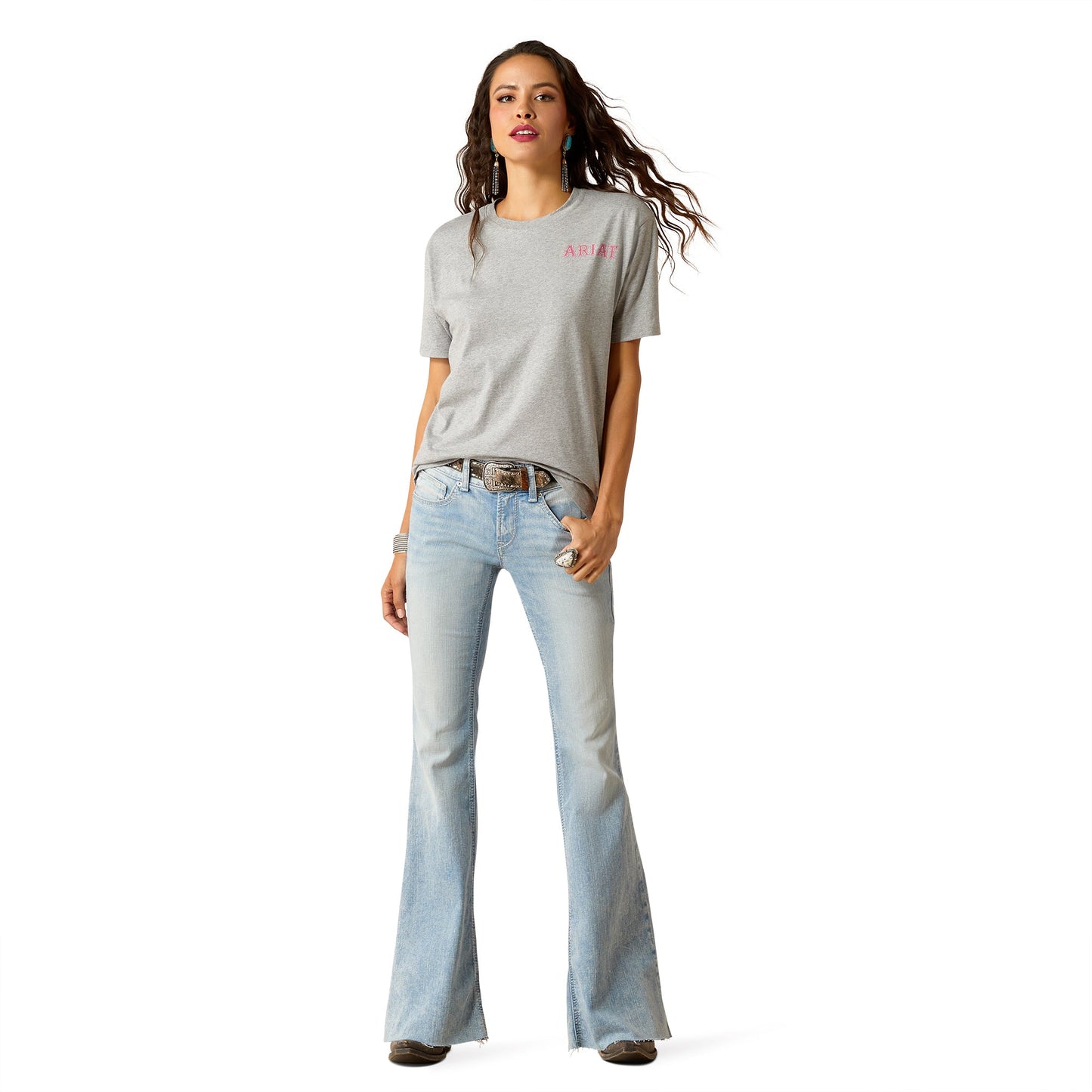 ARIAT WOMENS CACTUS ROSE TEE