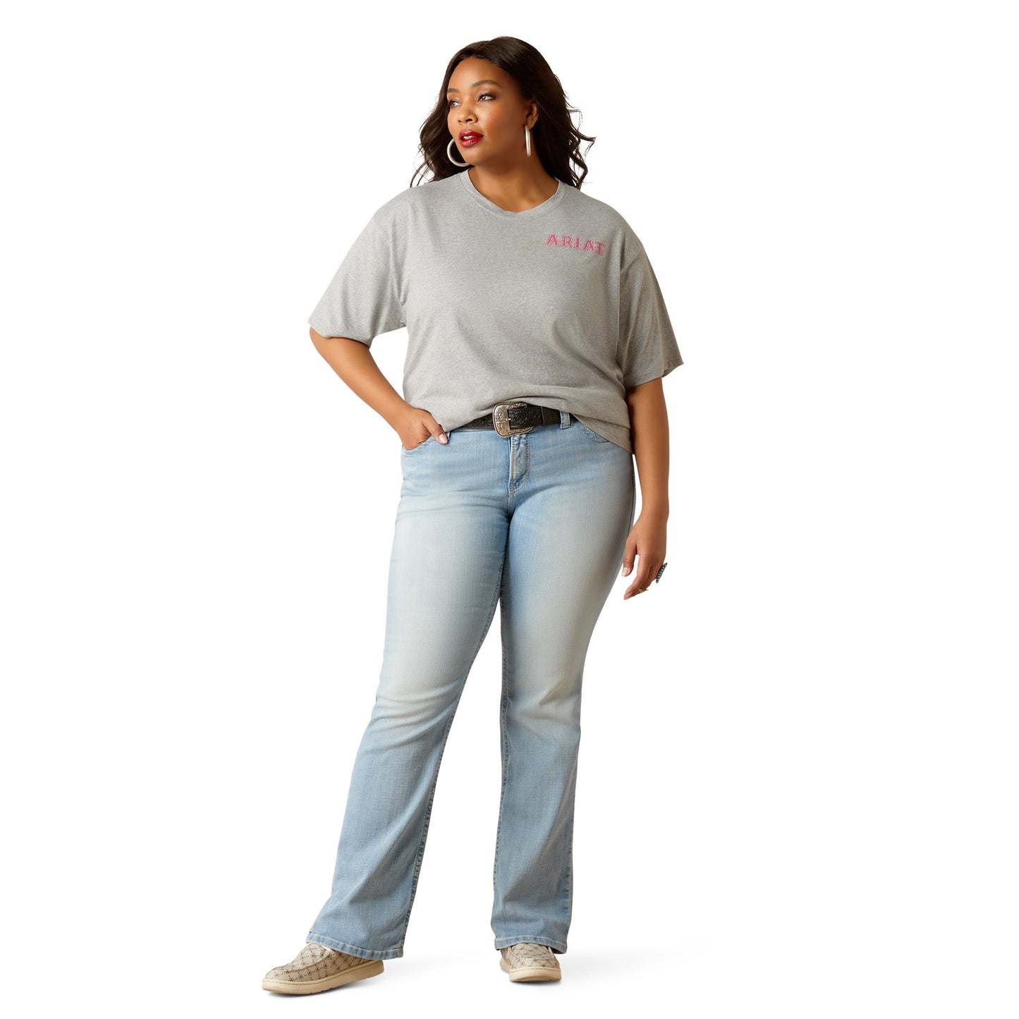 ARIAT WOMENS CACTUS ROSE TEE