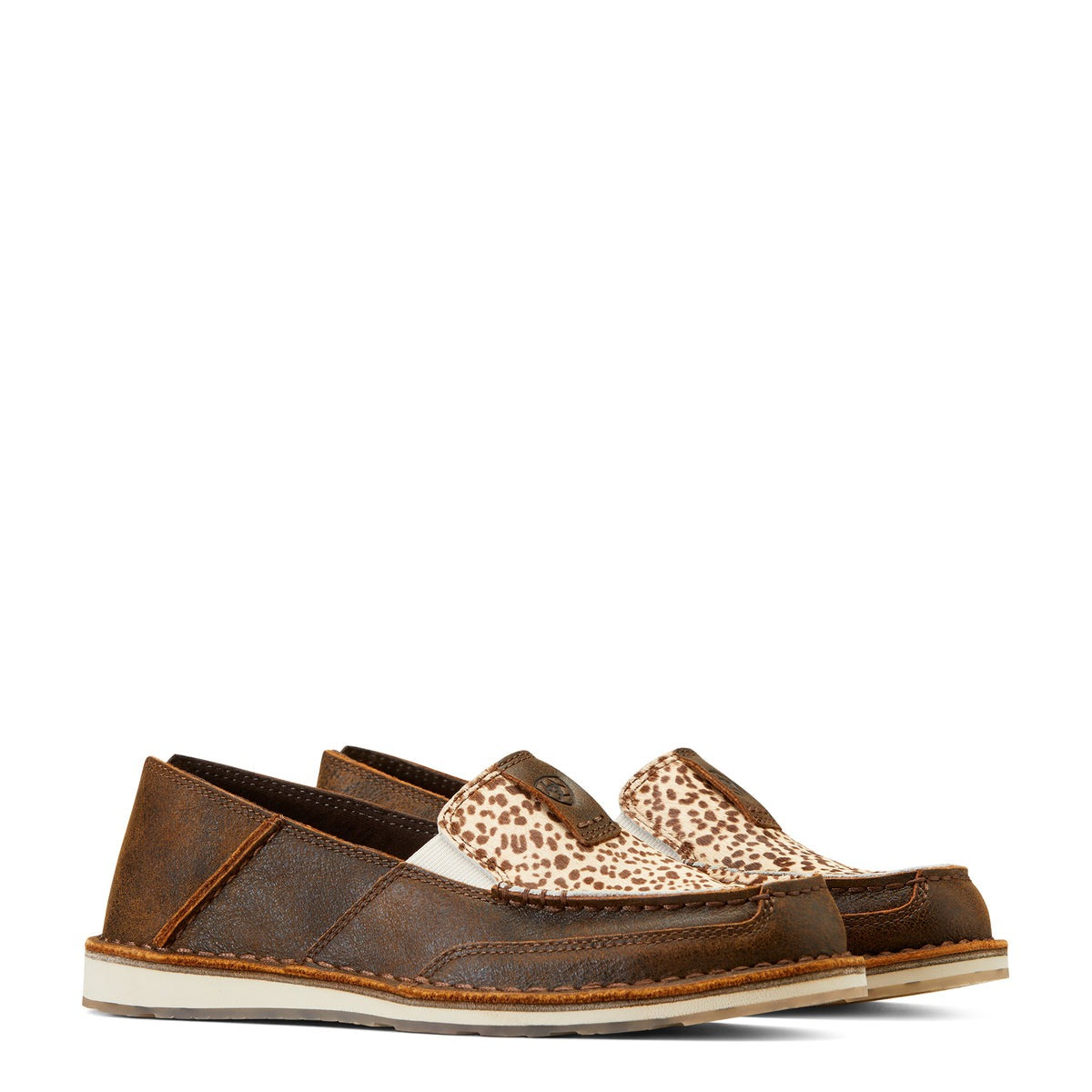 ARIAT WOMENS CHEETAH HAIR ON CRUISER MOCCASINS