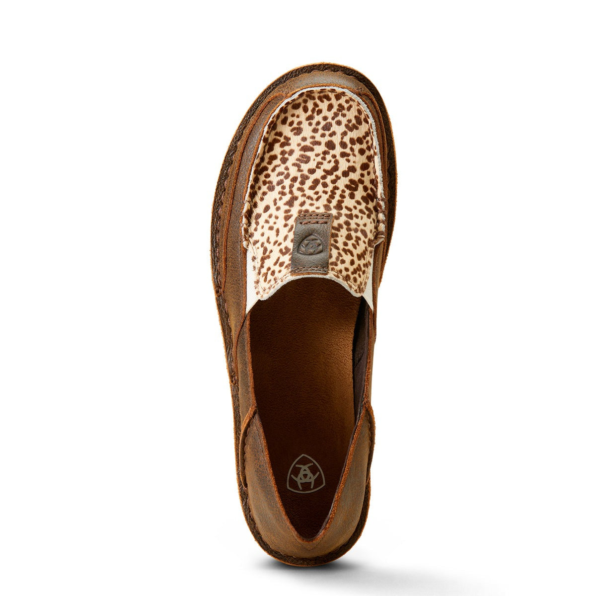 ARIAT WOMENS CHEETAH HAIR ON CRUISER MOCCASINS