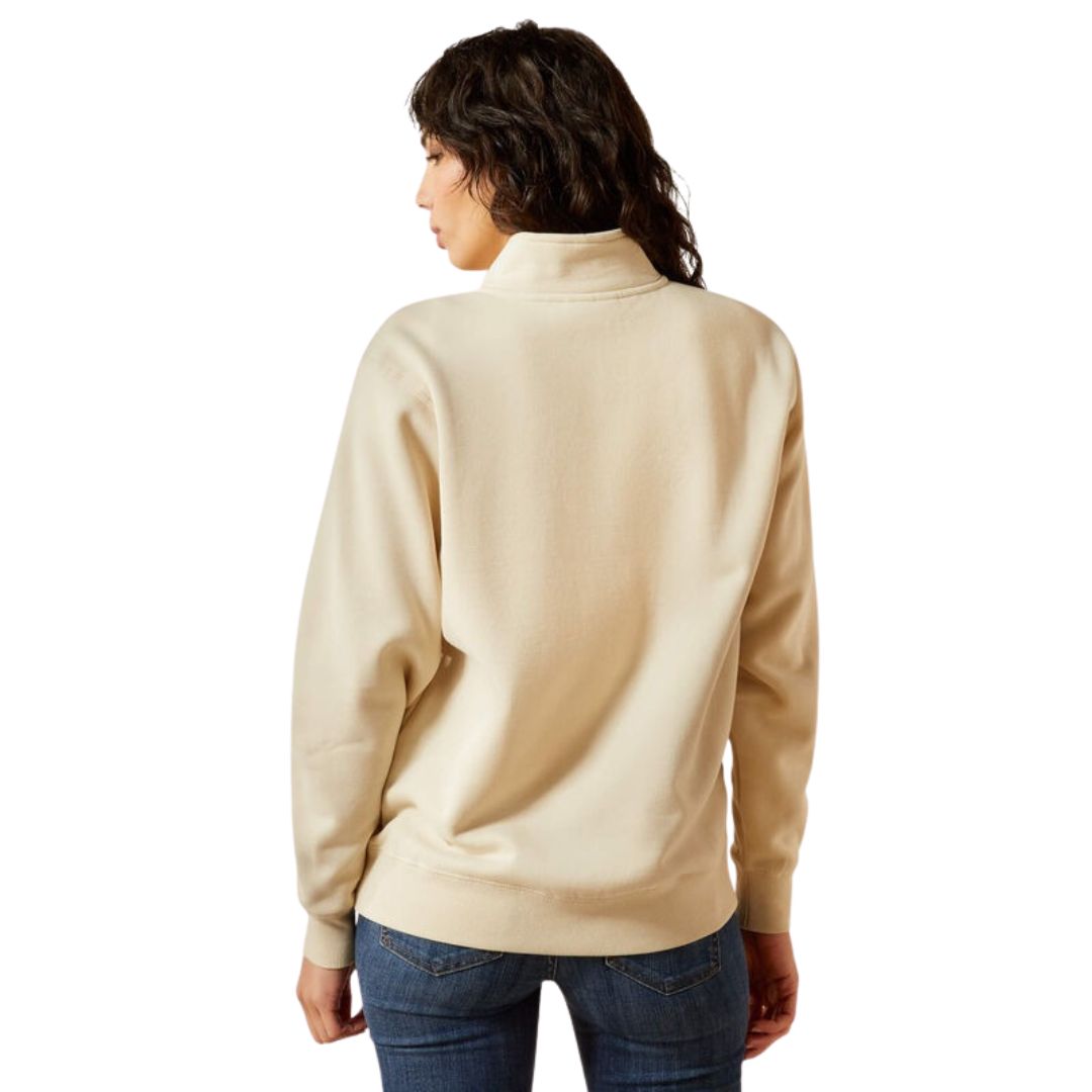 ARIAT WOMENS DENIM & SUPPLY 1/2 ZIP SWEATSHIRT