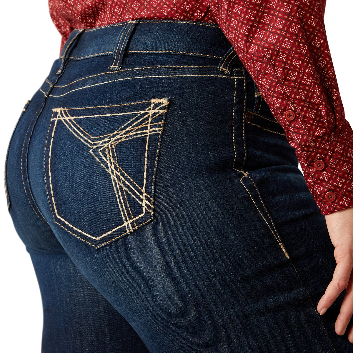 ARIAT WOMENS MID RISE TROUSER LIZZIE PENNYSLYVANIA JEANS (SHORT LEG)