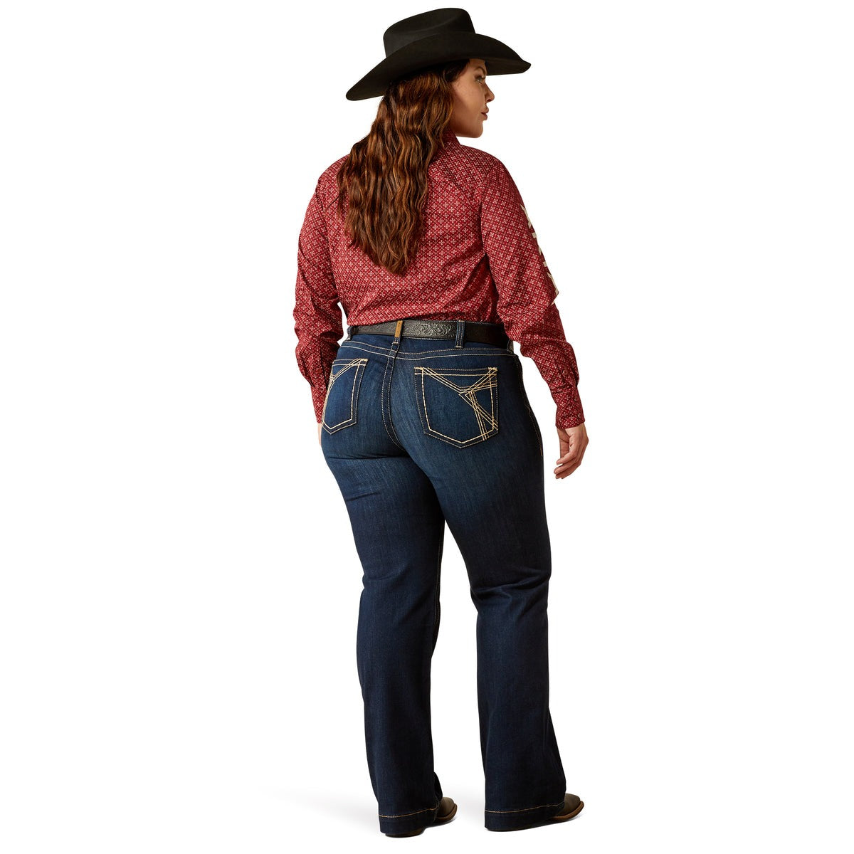 ARIAT WOMENS MID RISE TROUSER LIZZIE PENNYSLYVANIA JEANS (SHORT LEG)