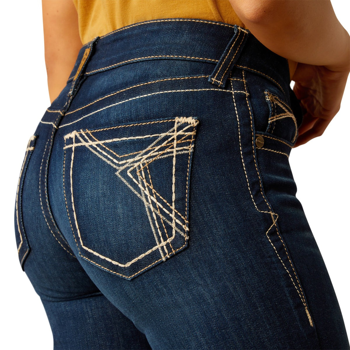 ARIAT WOMENS MID RISE TROUSER LIZZIE PENNYSLYVANIA JEANS (SHORT LEG)