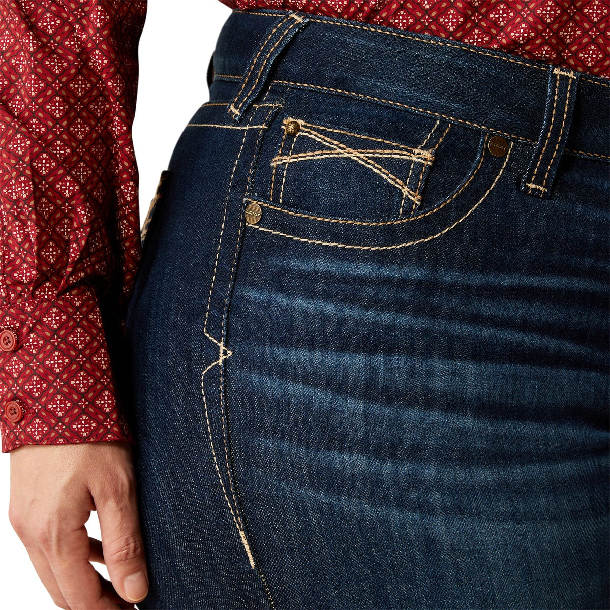 ARIAT WOMENS MID RISE TROUSER LIZZIE PENNYSLYVANIA JEANS (LONG LEG)