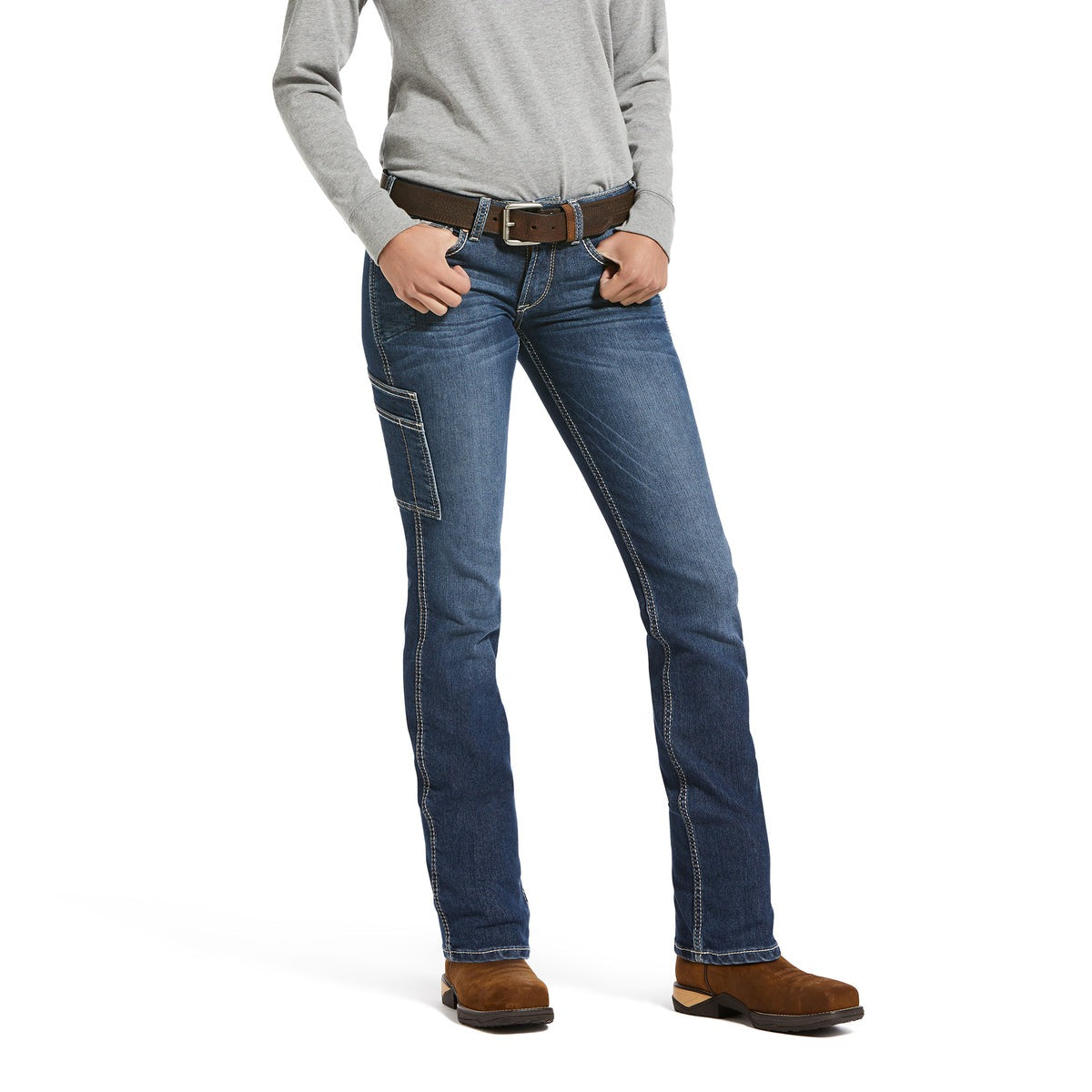ARIAT WOMENS MR REBAR RIVITER NIGHTRIDE JEANS *SHORT LEG*