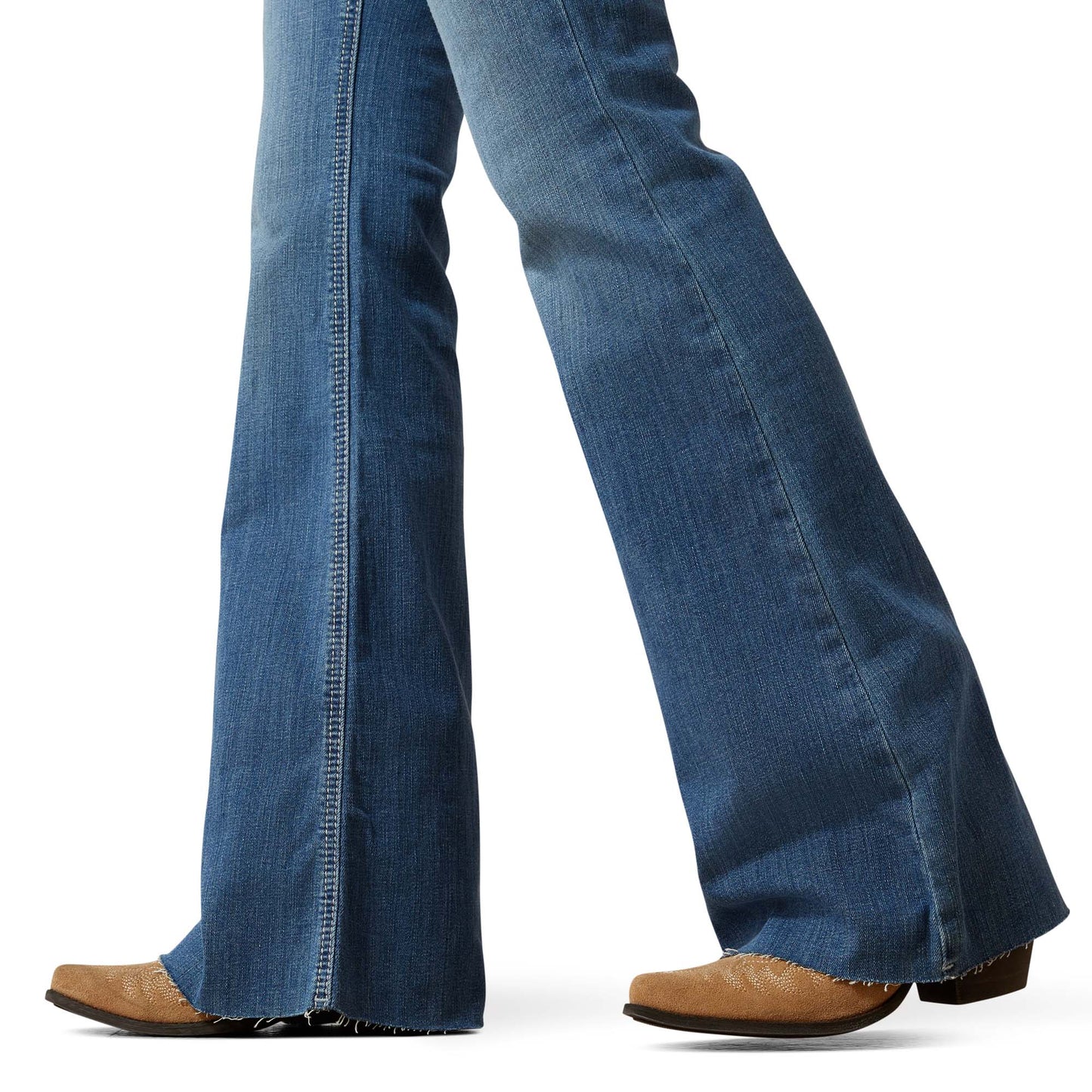 ARIAT WOMENS PERFECT RISE FLARE ANDREA BELFAIRE JEANS