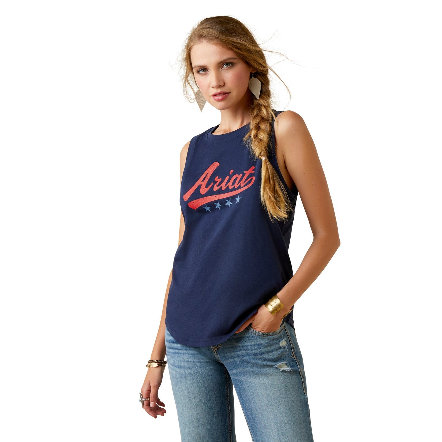 ARIAT WOMENS RETRO SLEEVELESS TANK