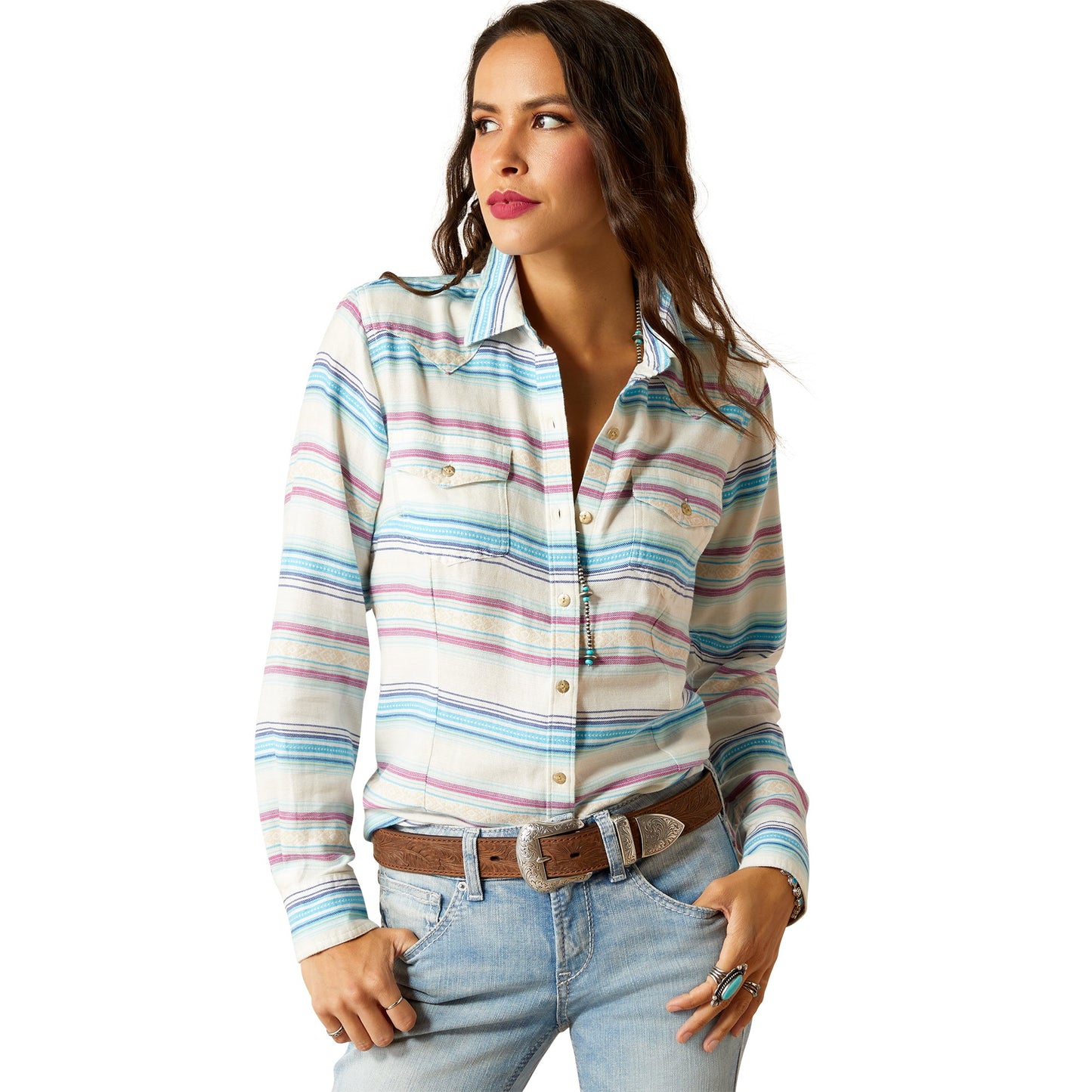 ARIAT WOMENS RICA JACQUARD SHIRT-Ranges Country