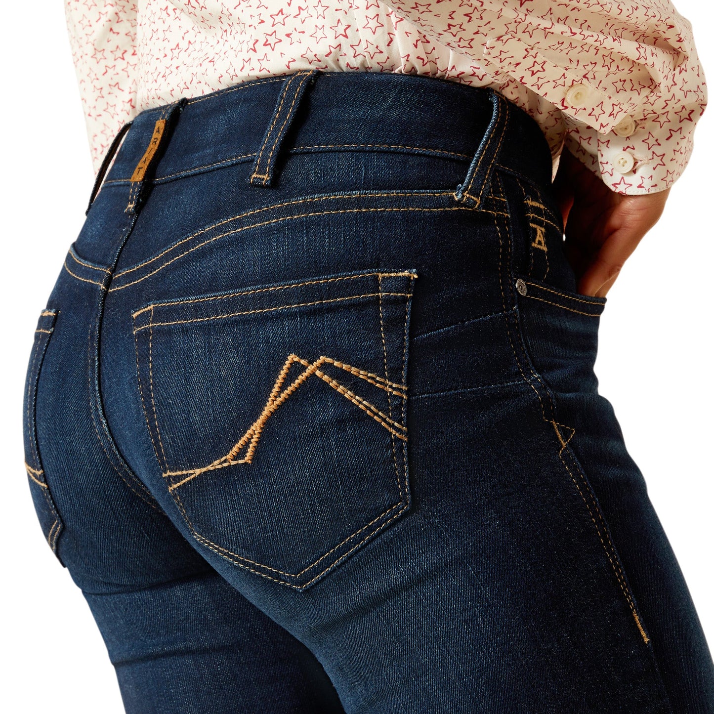 ARIAT WOMENS ROMANA PENNSYLVANIA MID RISE STRAIGHT JEANS