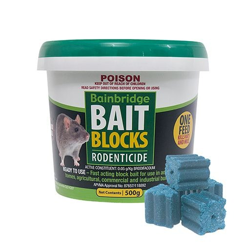 BAINBRIDGE RODEN BAIT BLOCKS (YELLOW) 500G-Ranges Country
