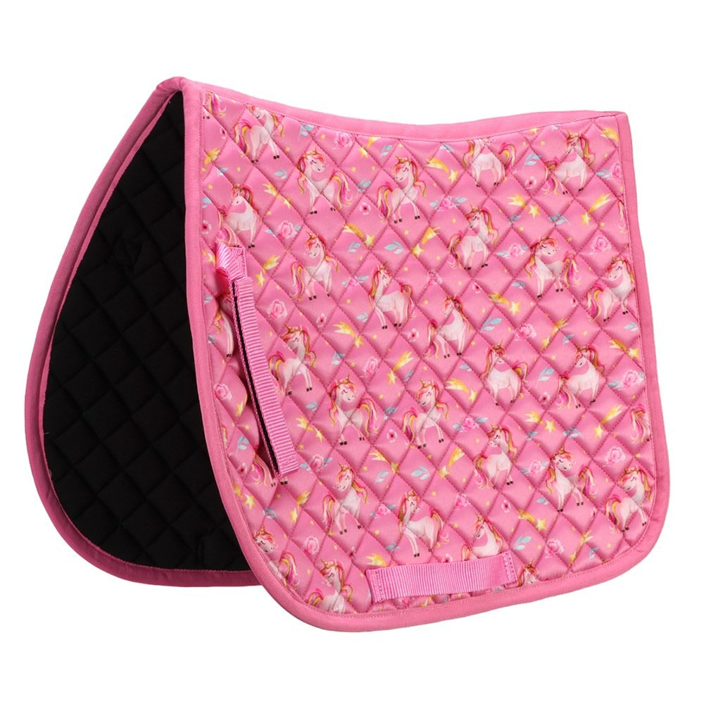 BAMBINO PINK UNICORN PONY SADDLE PAD-Ranges Country