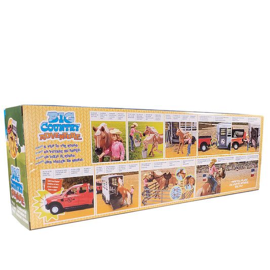 BIG COUNTRY TOYS 18 PC TRUCK AND CATTLE TRAILER PLAYSET
