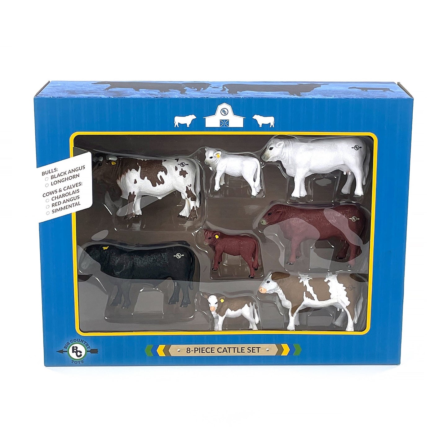 BIG COUNTRY TOYS CATTLE SET 8pc