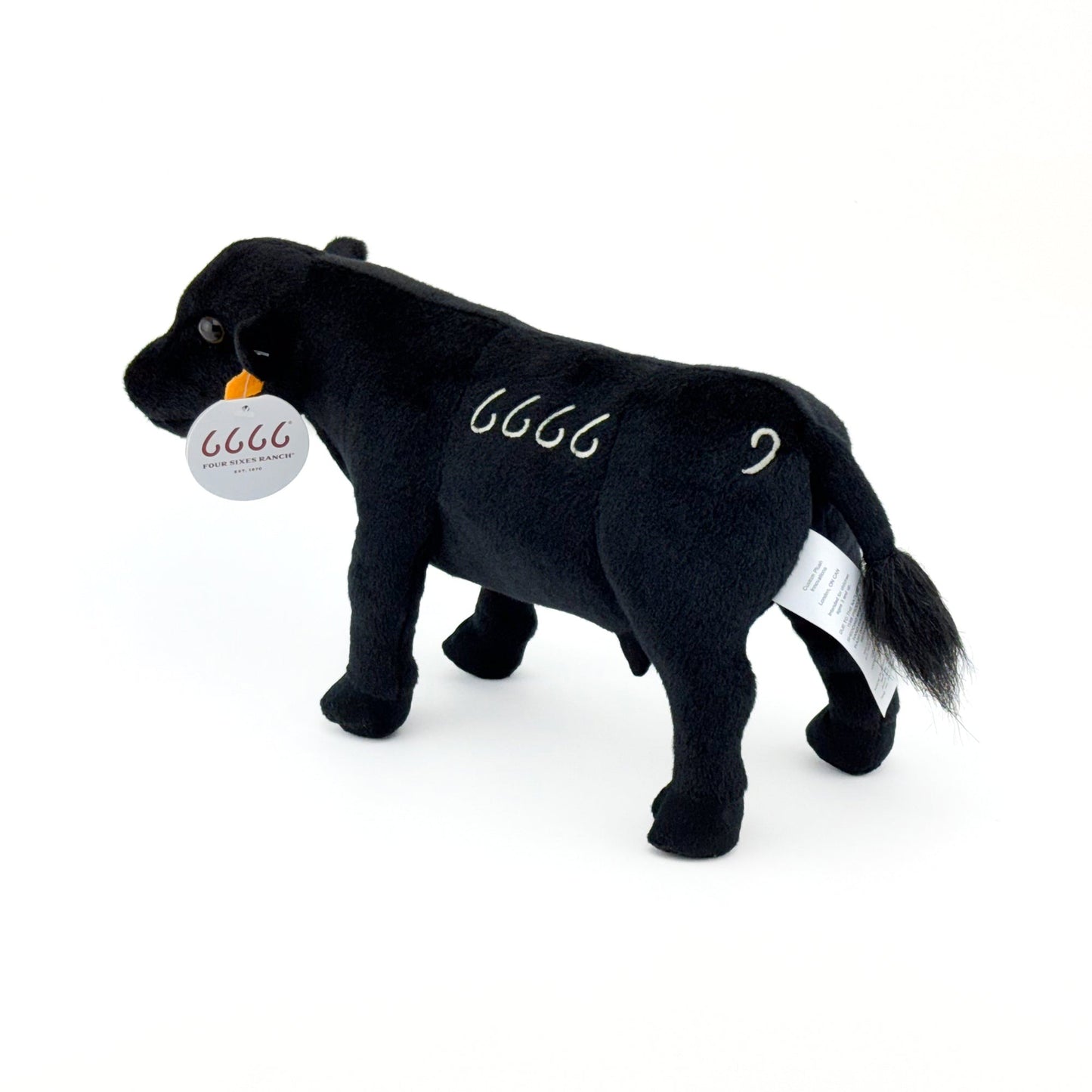 BIG COUNTRY TOYS FOUR SIXES BLACK ANGUS PLUSH 14in