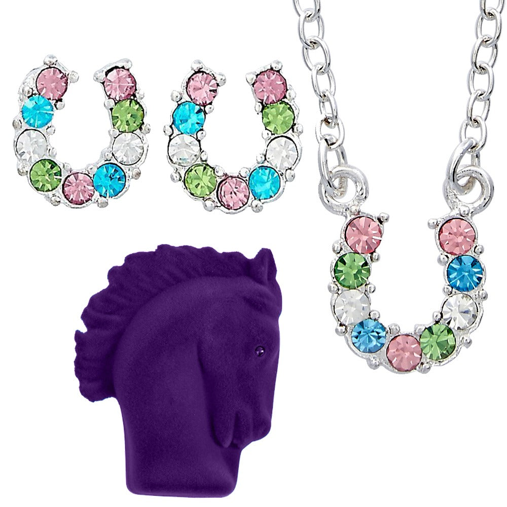 BRIGALOW MULTI COLOUR HORSESHOE JEWELLERY SET-Ranges Country