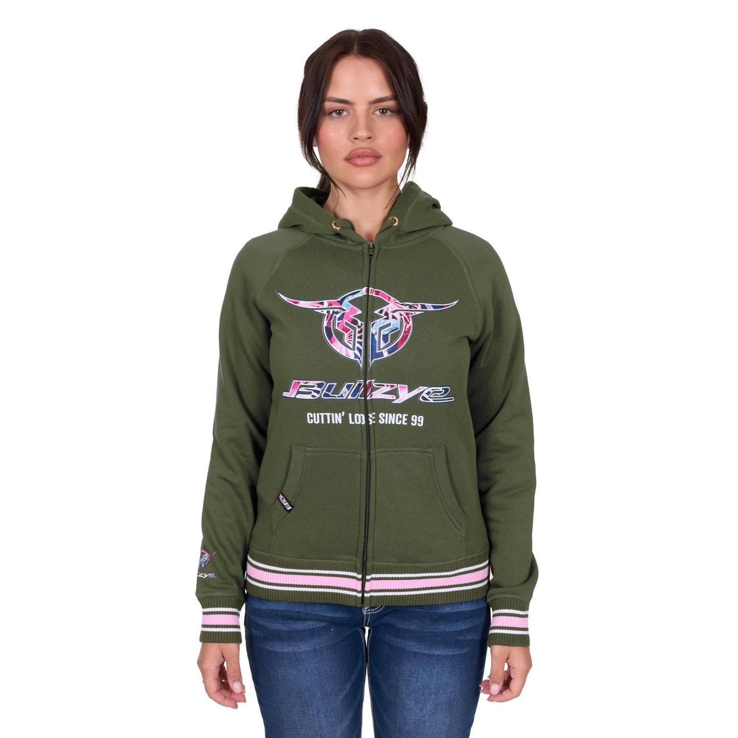BULLZYE WOMENS BROOKS ZIP UP HOODY