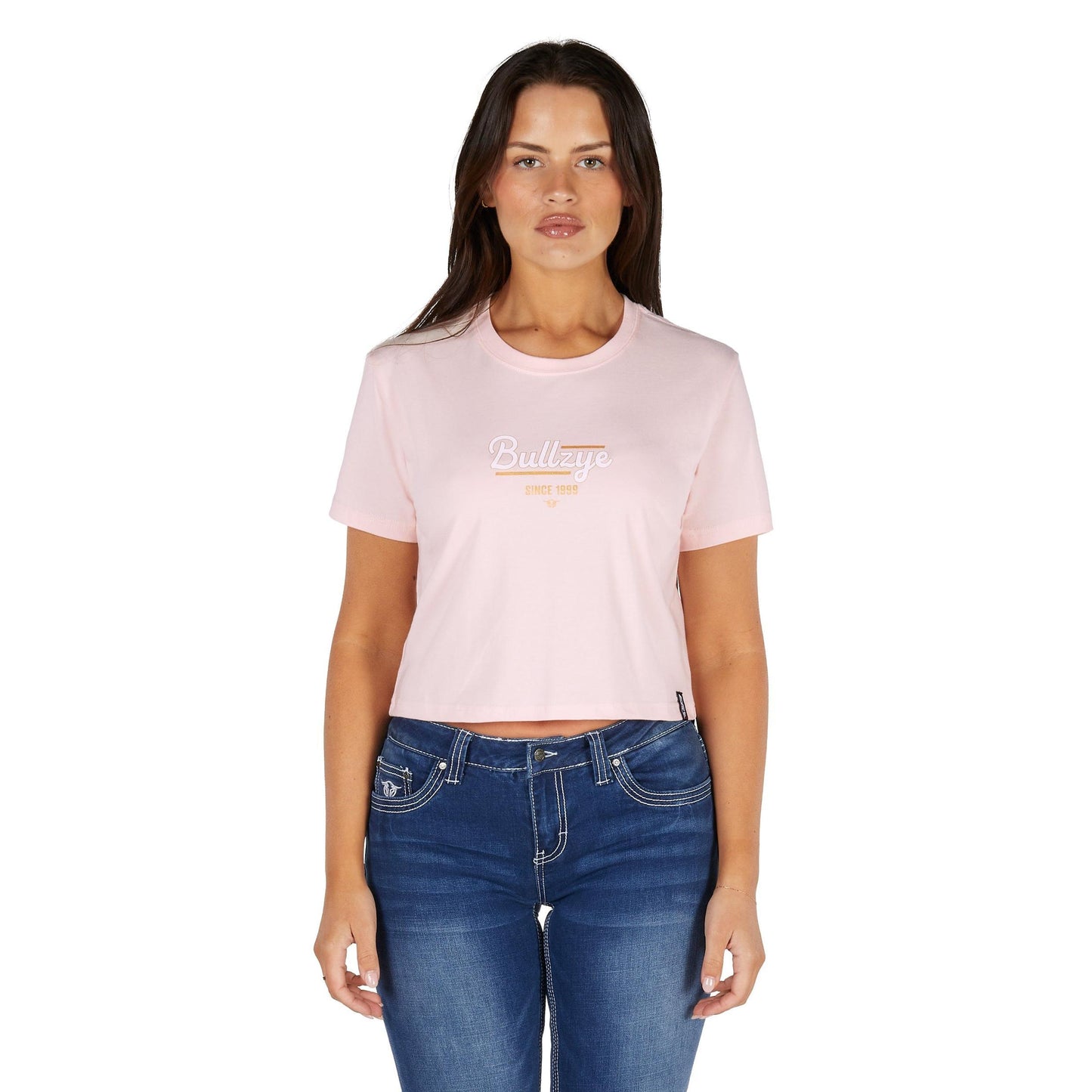 BULLZYE WOMENS EVIE CROP TEE
