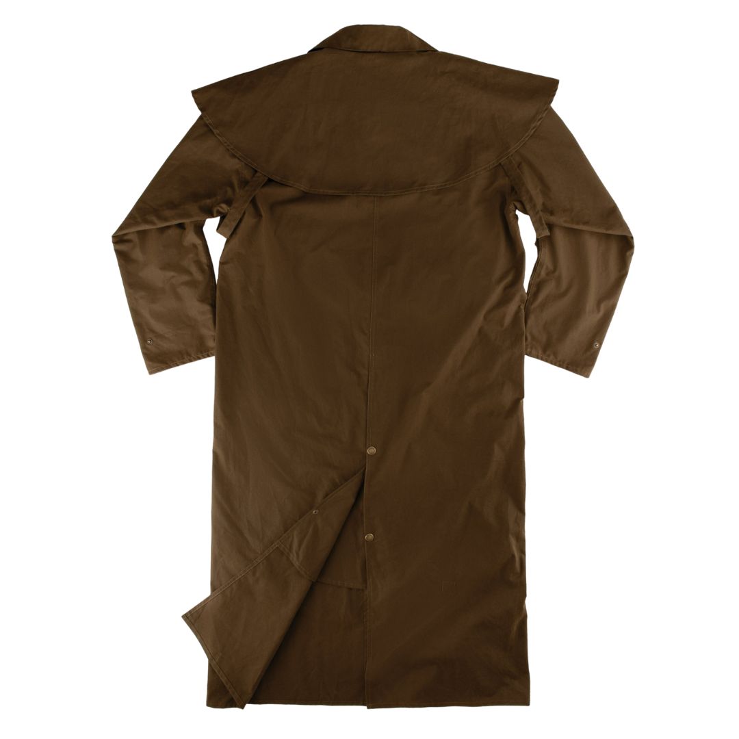 BURKE & WILLS STOCKMAN LONG OILSKIN COAT Ranges Country