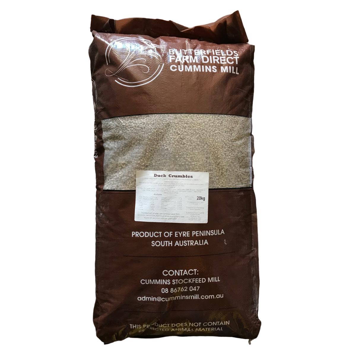 CUMMINS DUCK CRUMBLES 25KG-Ranges Country