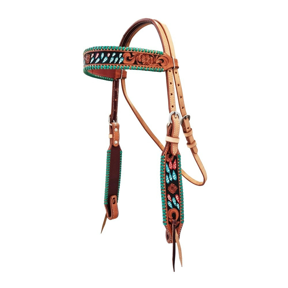 FORT WORTH CACTUS TURQUOISE BRIDLE-Ranges Country