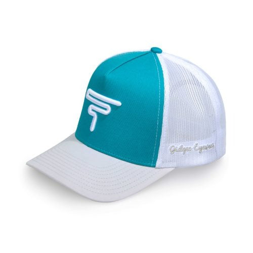 GIDGEE TEAL & WHITE TRUCKER CAP