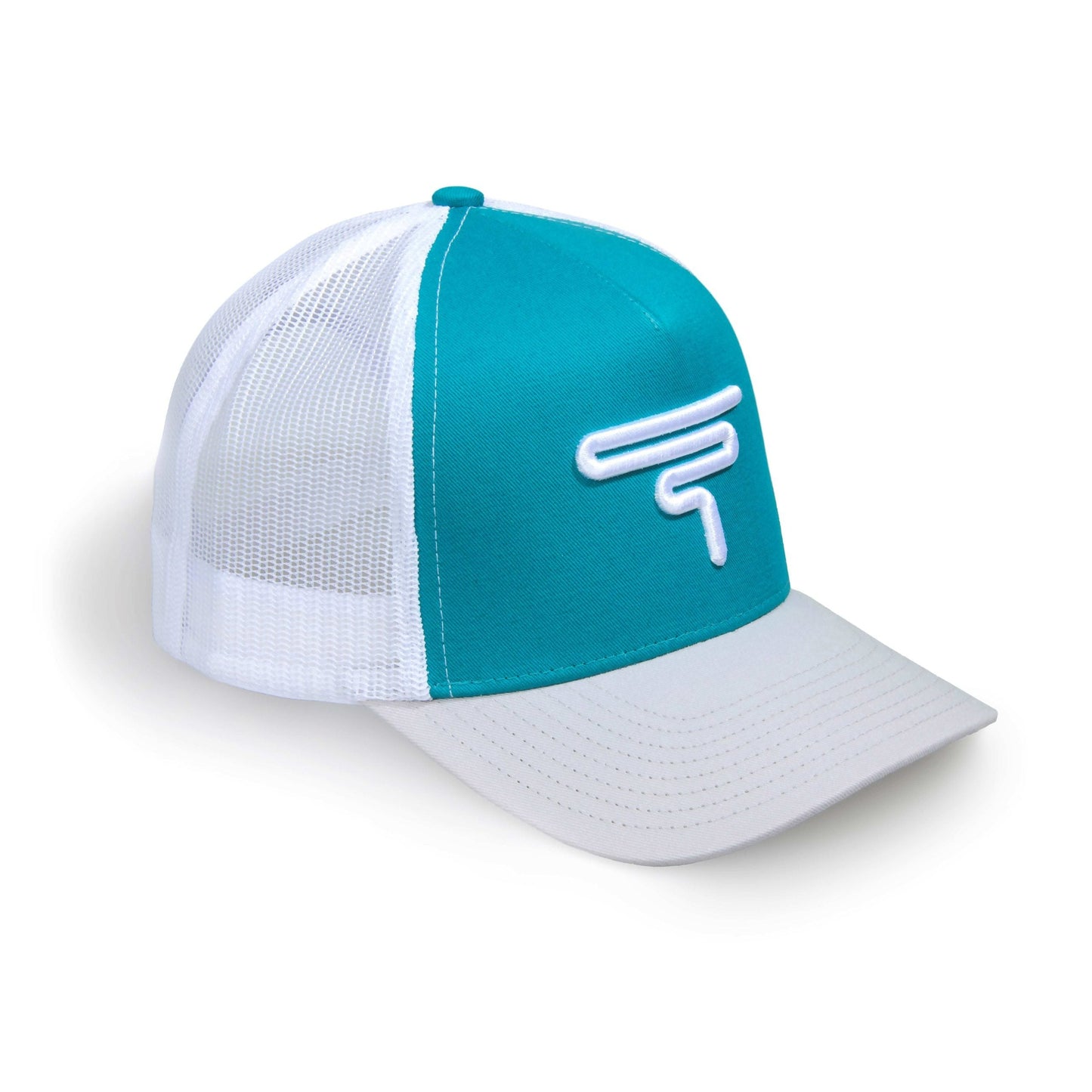 GIDGEE TEAL & WHITE TRUCKER CAP-Ranges Country