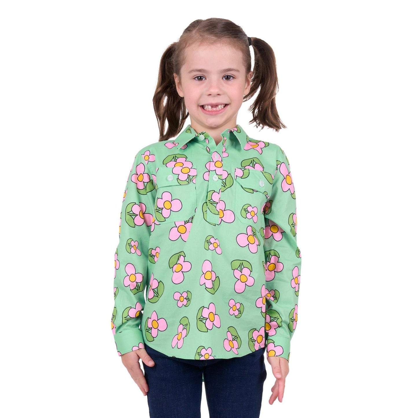 HARD SLOG KIDS CANDY HALF PLACKET SHIRT-Ranges Country