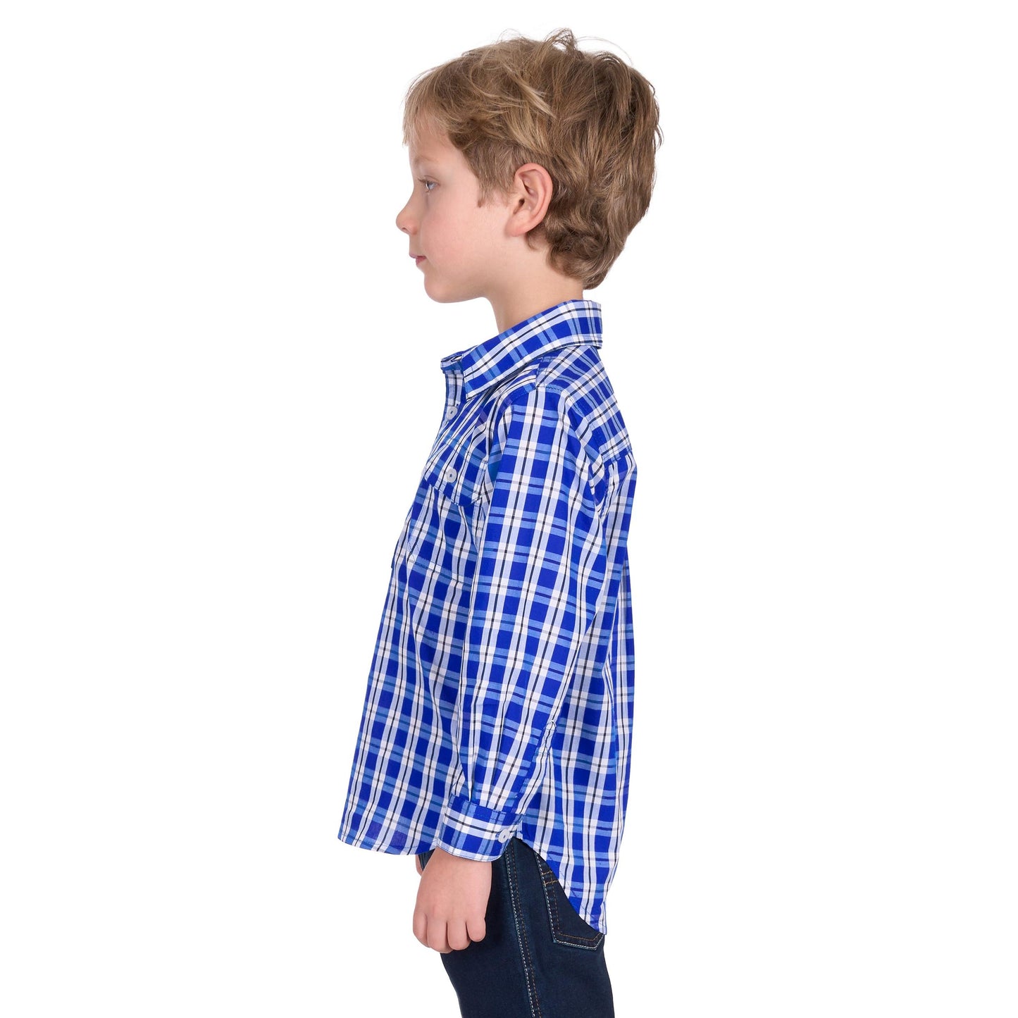 HARD SLOG KIDS LEVERS HALF BUTTON SHIRT