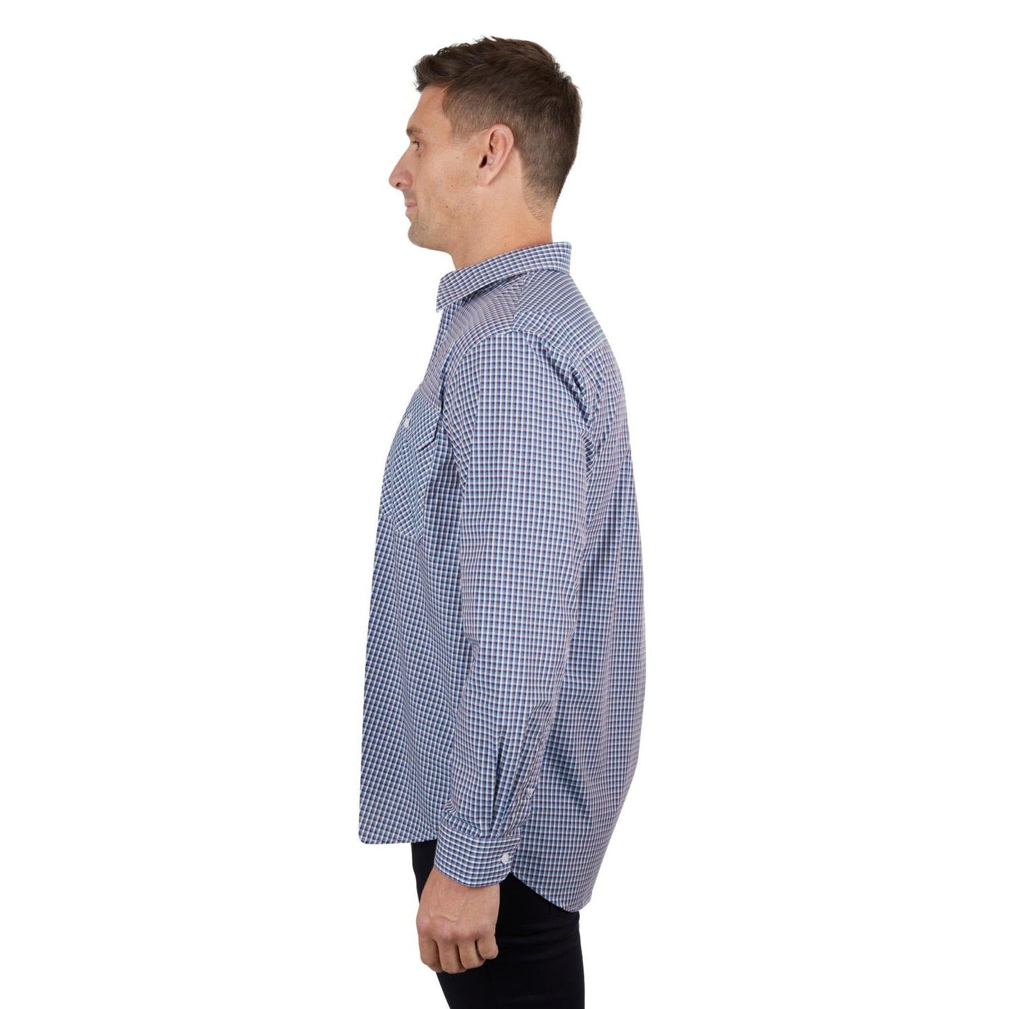 HARD SLOG MENS BOBBIE HALF PLACKET SHIRT