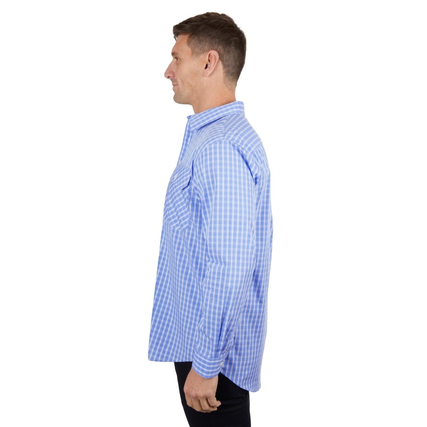 HARD SLOG MENS RON HALF PLACKET SHIRT