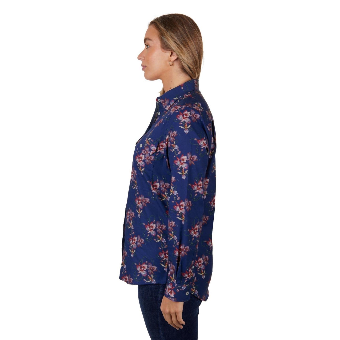 HARD SLOG WOMENS BELLE FULL PLACKET SHIRT