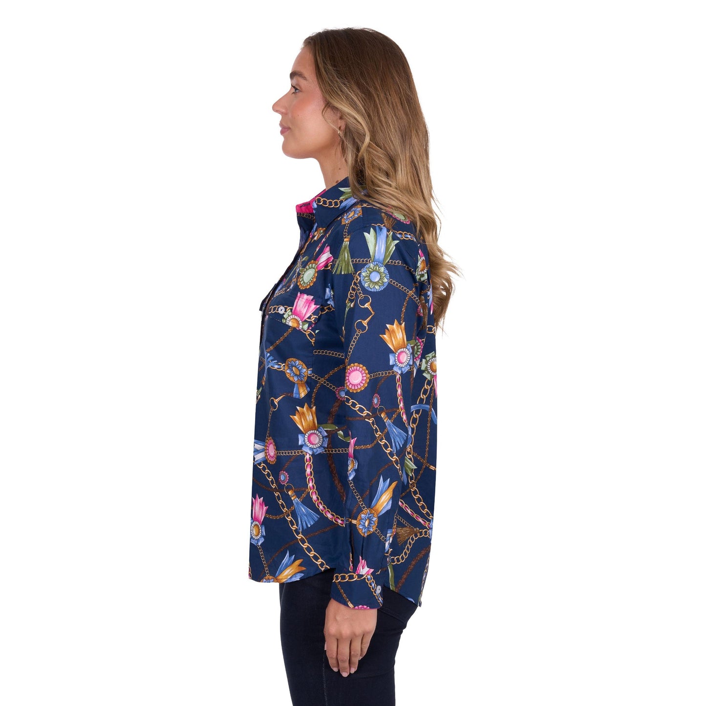 HARD SLOG WOMENS JOLIE FULL BUTTON SHIRT