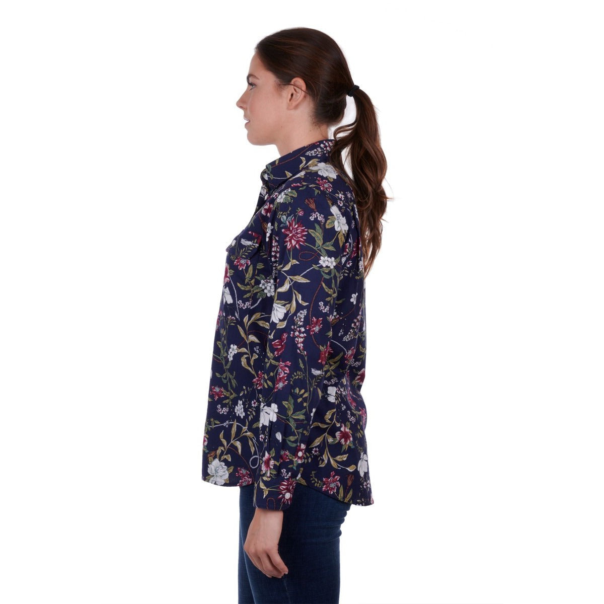 HARD SLOG WOMENS SARAH FULL BUTTON SHIRT