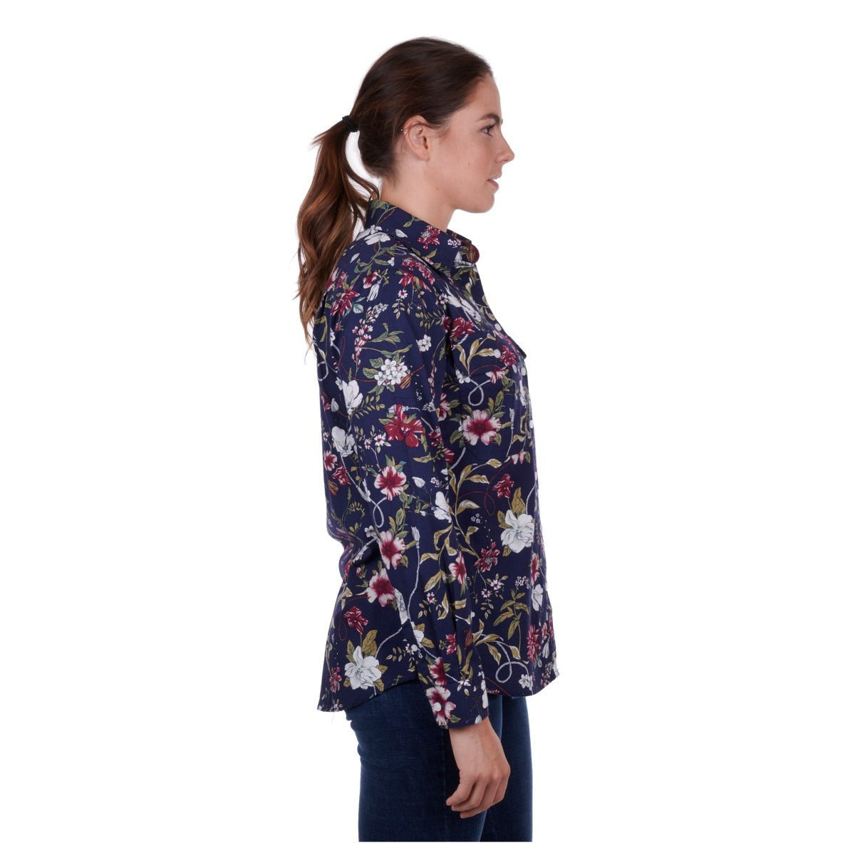 HARD SLOG WOMENS SARAH FULL BUTTON SHIRT