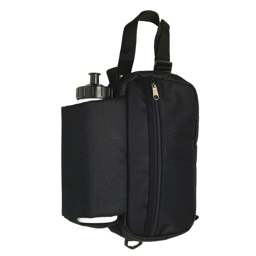 INSULATED WATER BOTTLE & ZIPPER POUCH SADDLE BAG