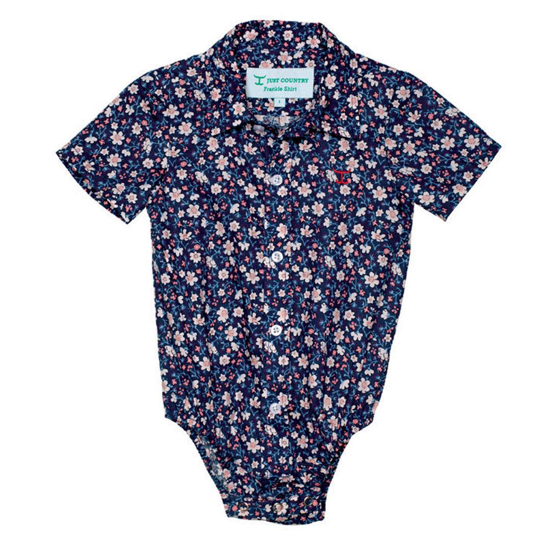 JUST COUNTRY INFANT FRANKIE SHORT SLEEVE FULL BUTTON JUMPSUIT-Ranges Country