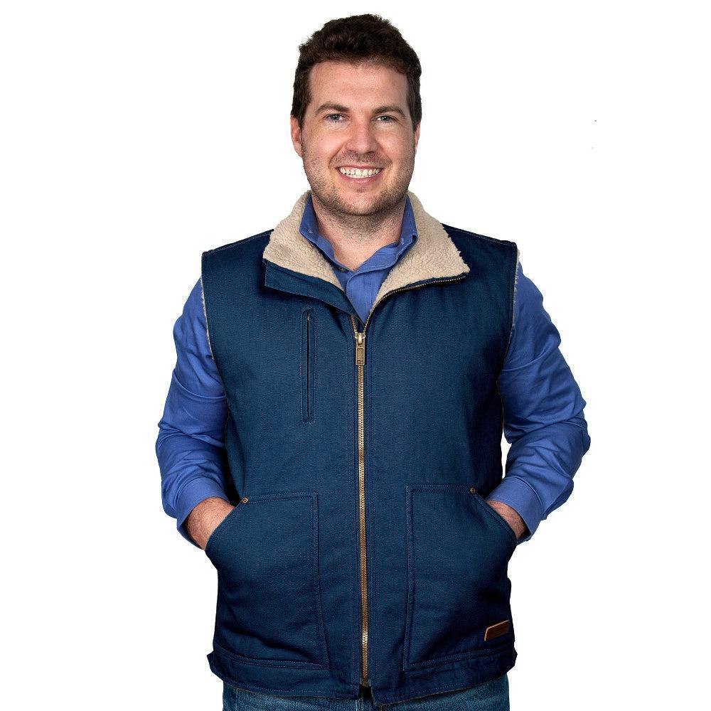 JUST COUNTRY MENS DIAMANTINA SHERPA VEST-Ranges Country
