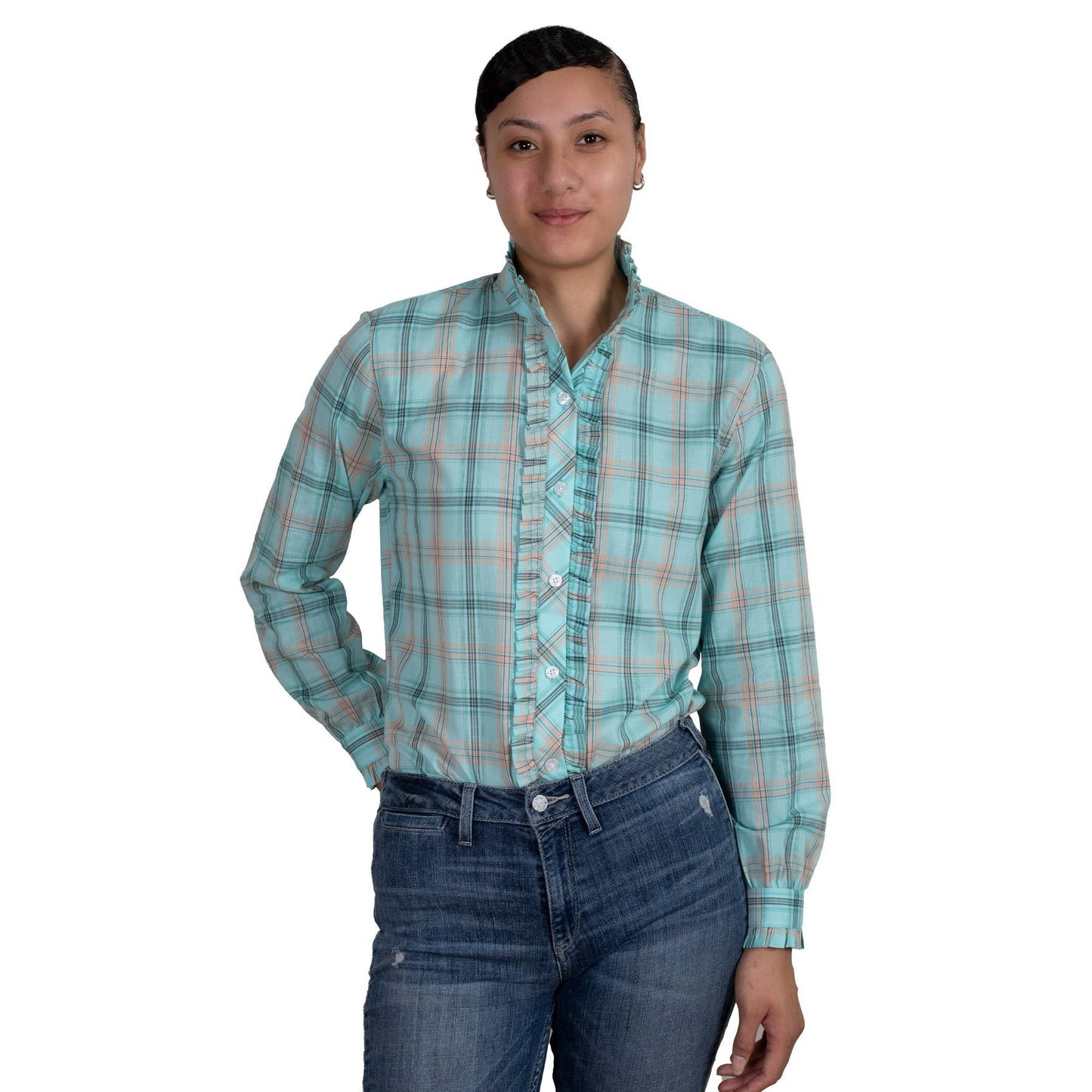 JUST COUNTRY WOMENS ABBEY FRILLS SHIRT-Ranges Country