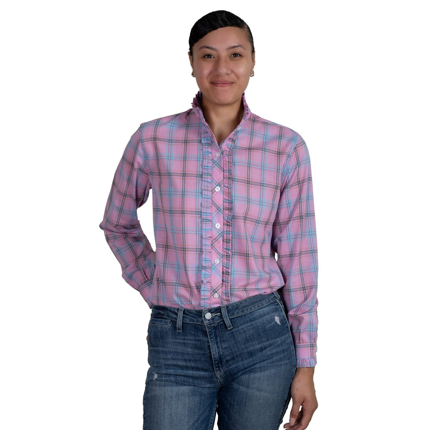 JUST COUNTRY WOMENS ABBEY FRILLS SHIRT-Ranges Country